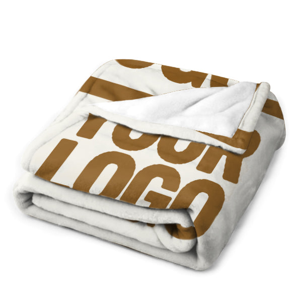 Custom White Khaki Blanket