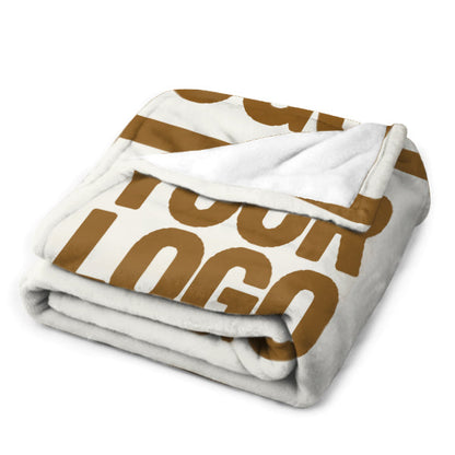 Custom White Khaki Blanket