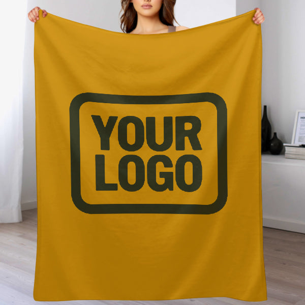Custom Yellow Dark Olive Blanket