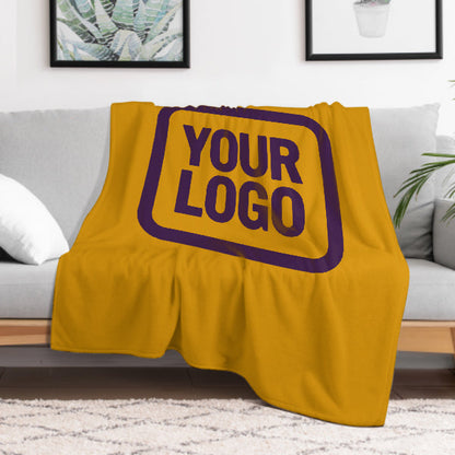 Custom Yellow Purple Blanket