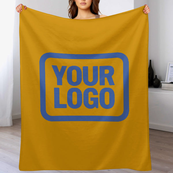 Custom Yellow Sky Blue Blanket