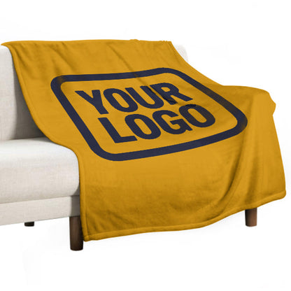 Custom Yellow Steel Blue Blanket