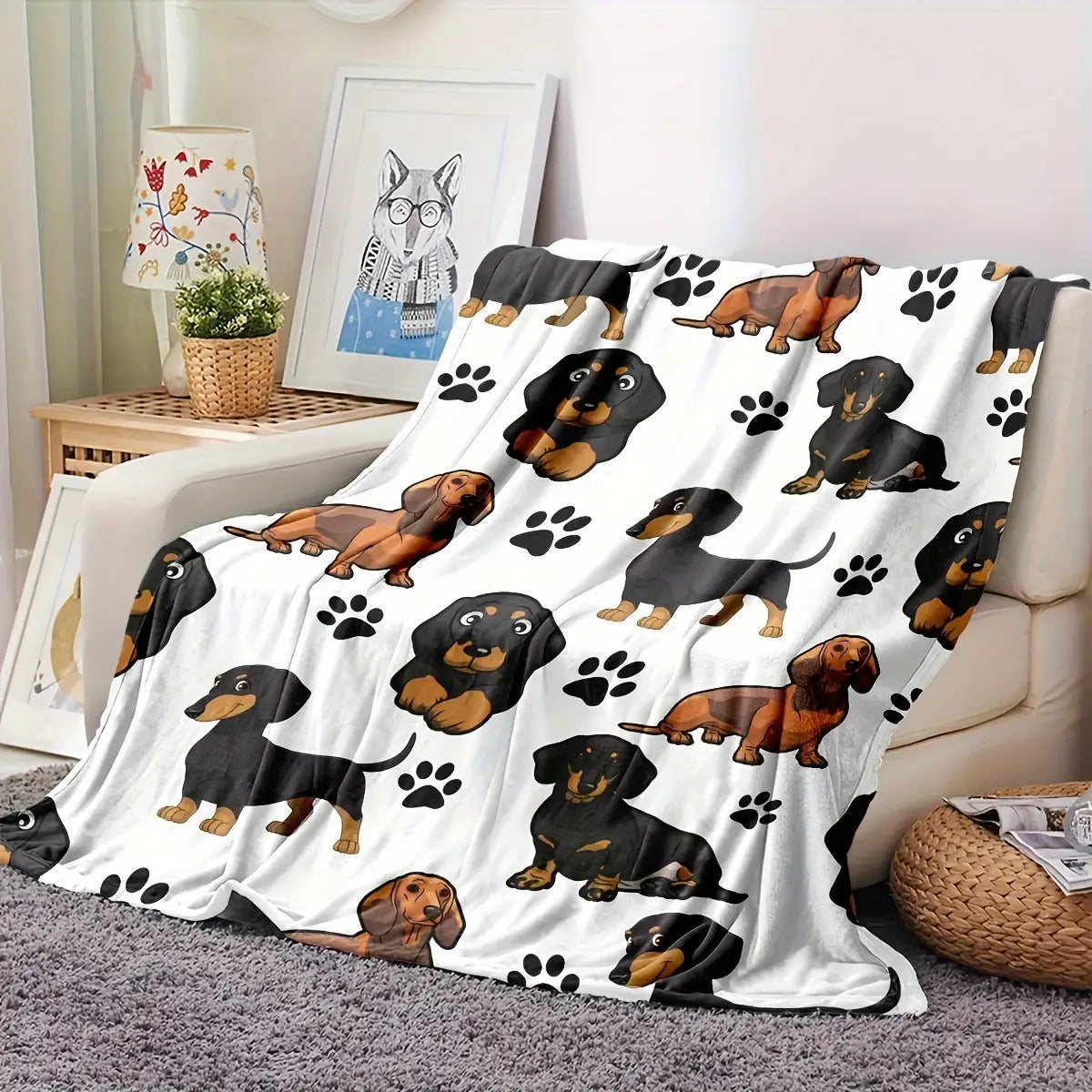 Dog Lover Blanket for Son Gifts - Friends Come in All Shapes and Sizes - From Parents, Birthday, Christmas, Everyday Encouragement, Inspirational