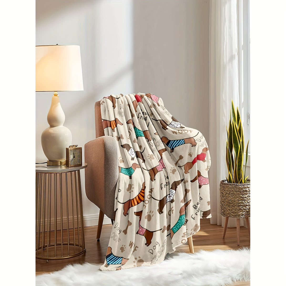 Blanket for Son Gifts, “Best Friend Woof”, From Mom Dad, Birthday Christmas Graduation Everyday Encouragement, Inspirational