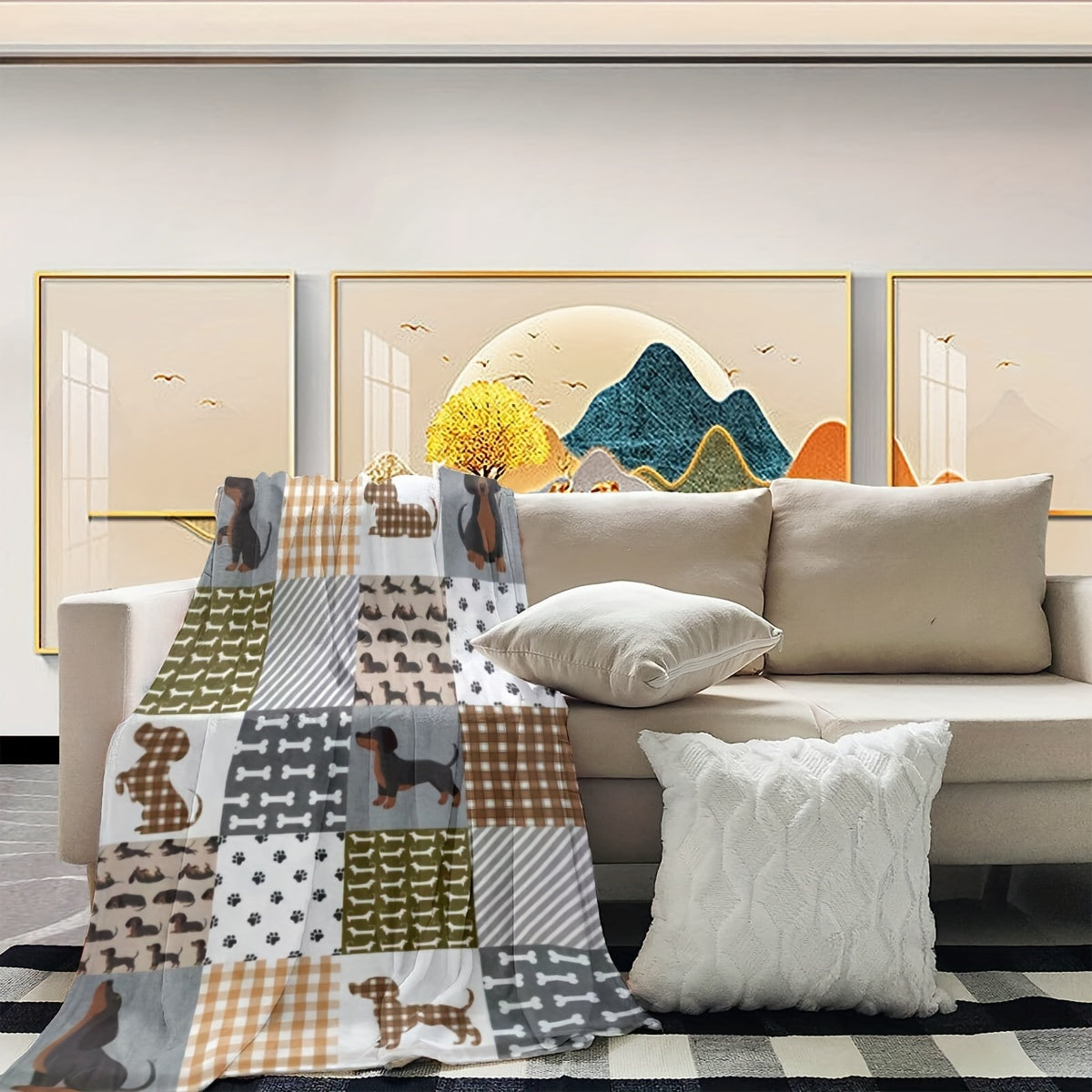 Gift for Dog Lover Blanket - Dachshunds Bring Endless Joy - From Pet Owner, Birthday, Christmas, Everyday Encouragement, Inspirational