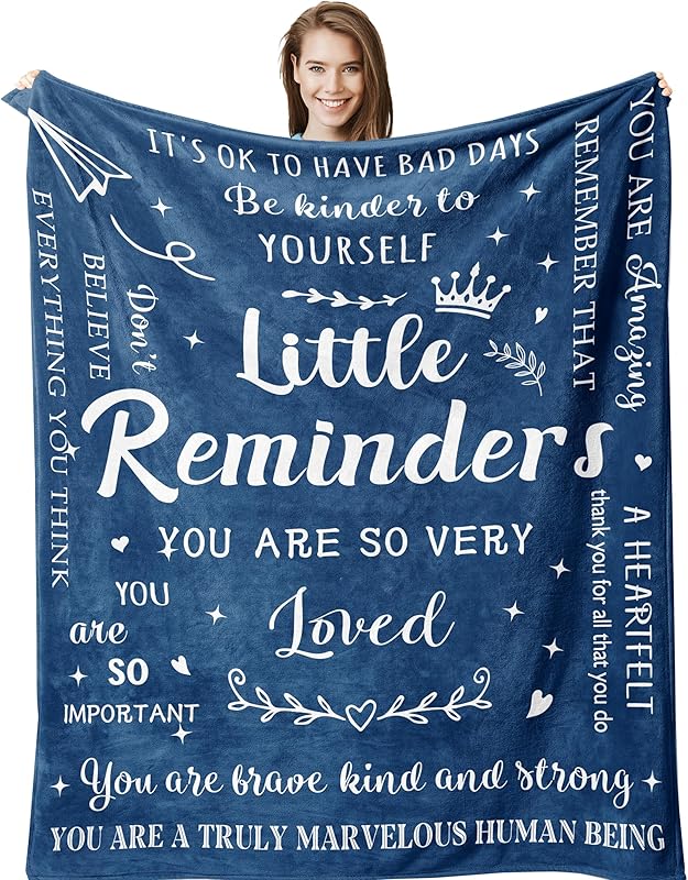 Blanket for Son Gifts, "Thank you for being a blessing in my life", From Mom Dad, Birthday Christmas Graduation, Inspirational