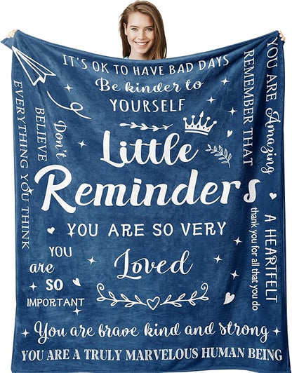 Blanket for Son Gifts, "Thank you for being a blessing in my life", From Mom Dad, Birthday Christmas Graduation, Inspirational