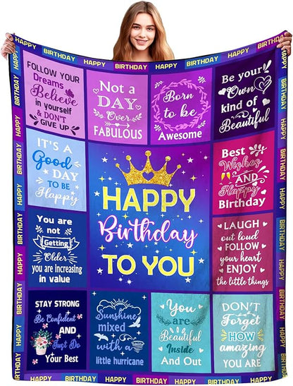 Gifts for Best Friend Blanket, "A Sweet Friendship Refreshes the Soul", From Friend, Birthday, Christmas, Graduation, Inspirational