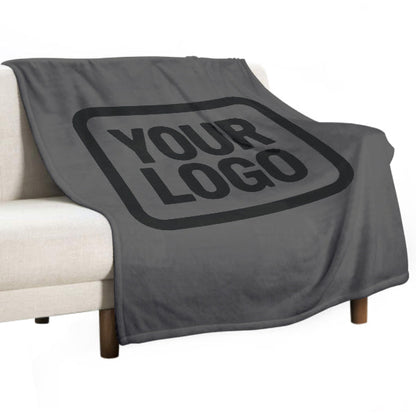 Custom Dark Gray Black Blanket
