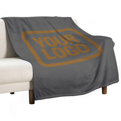 Custom Dark Gray Khaki Blanket