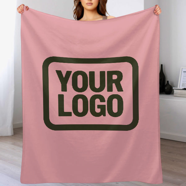 Custom Pink Dark Olive Blanket