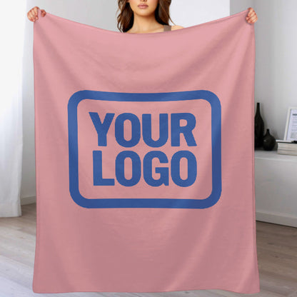 Custom Pink Sky Blue Blanket