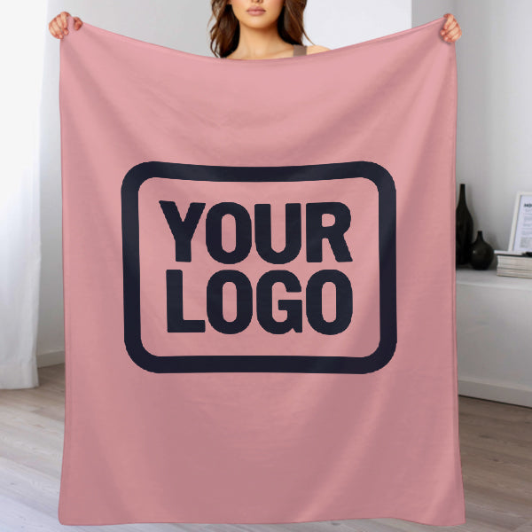 Custom Pink Steel Blue Blanket