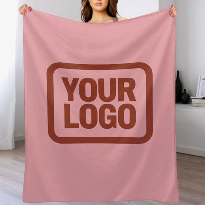 Custom Pink Coral Red Blanket