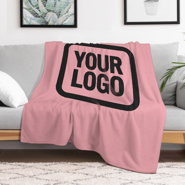 Custom Pink Black Blanket