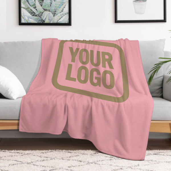 Custom Pink Light Khaki Blanket