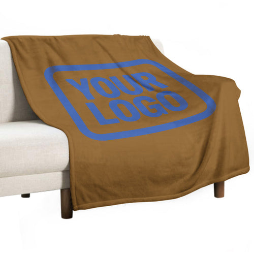 Custom Khaki Sky Blue Blanket