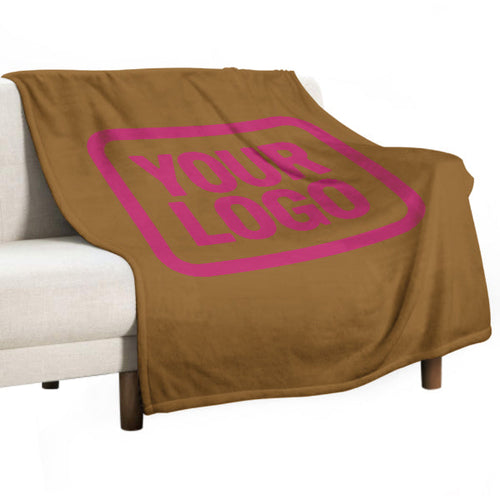 Custom Khaki Pink Blanket
