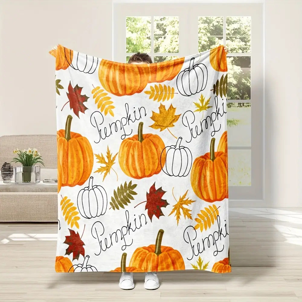 Holiday Gifts Blanket for Pumpkin Lovers - Pumpkin - From Family, Christmas, Thanksgiving, Fall Decor, Seasonal