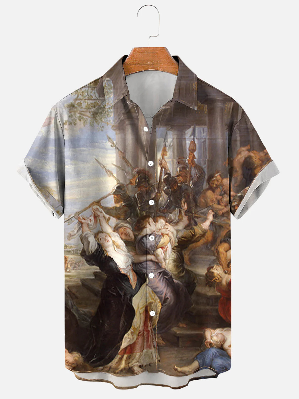 Massacre of the innocents art painting soft & breathable short sleeve shirt