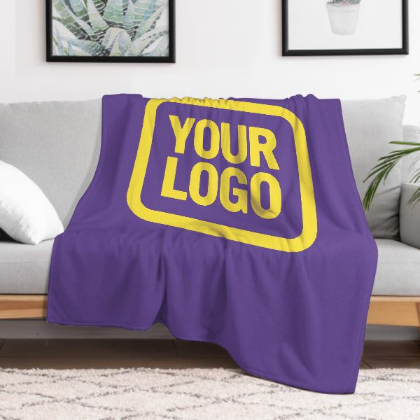 Custom Lavender Pale Yellow Blanket