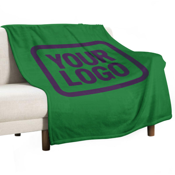Custom Emerald Green Purple Blanket
