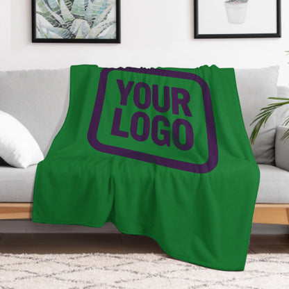 Custom Emerald Green Purple Blanket