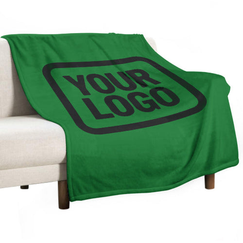 Custom Emerald Green Black Blanket
