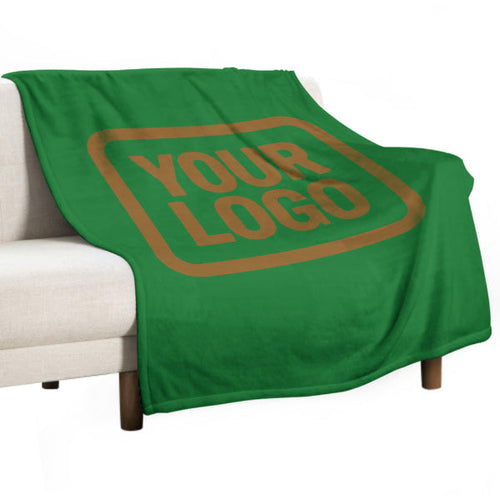 Custom Emerald Green Khaki Blanket