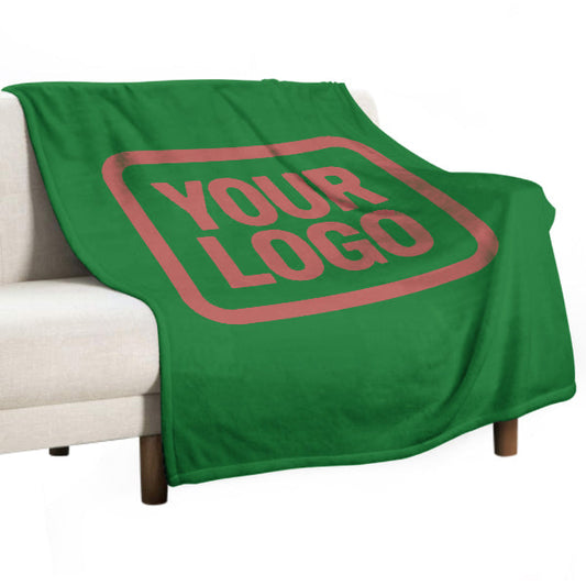 Custom Emerald Green Copper Rose Blanket