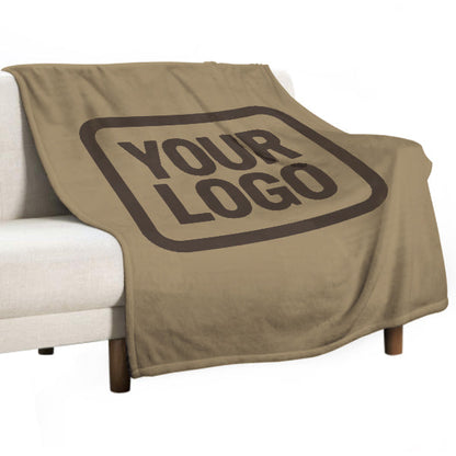 Custom Light Khaki Brown Blanket