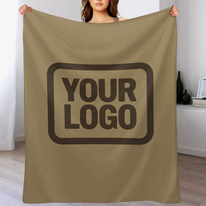 Custom Light Khaki Brown Blanket