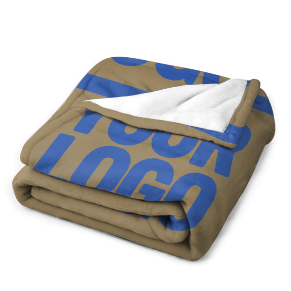 Custom Light Khaki Sky Blue Blanket