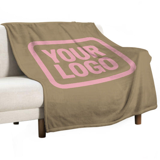 Custom Light Khaki Pink Blanket