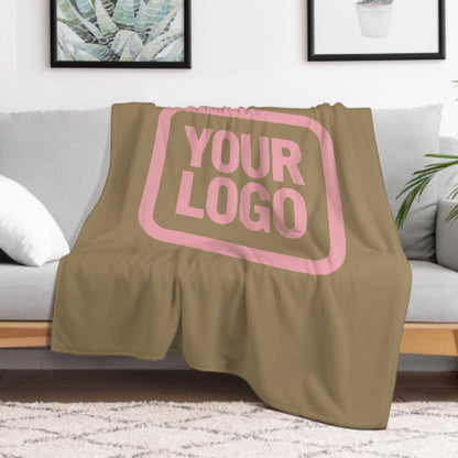 Custom Light Khaki Pink Blanket