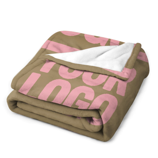 Custom Light Khaki Pink Blanket