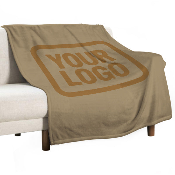 Custom Light Khaki Khaki Blanket