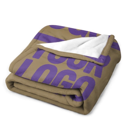 Custom Light Khaki Lavender Blanket