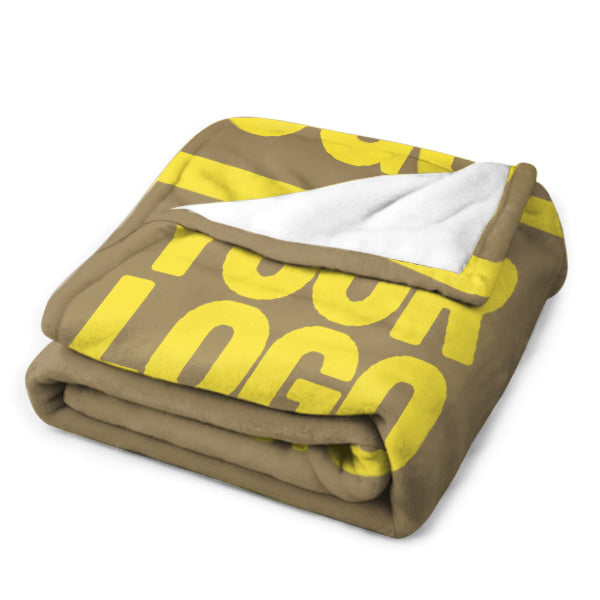 Custom Light Khaki Pale Yellow Blanket