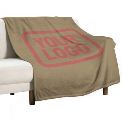 Custom Light Khaki Copper Rose Blanket
