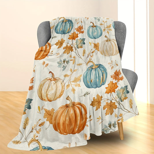 Blanket for Autumn Gifts, “Pumpkin Spice and Everything Nice”, From Family, Thanksgiving, Holiday, Everyday, Seasonal