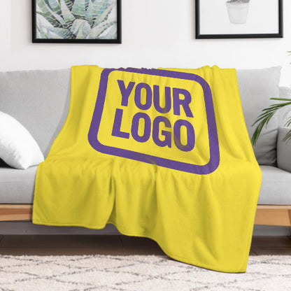 Custom Pale Yellow Lavender Blanket