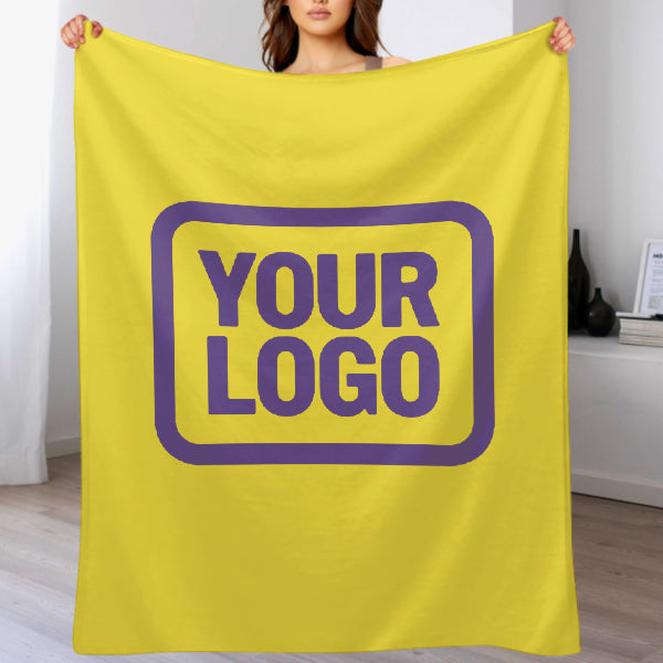 Custom Pale Yellow Lavender Blanket