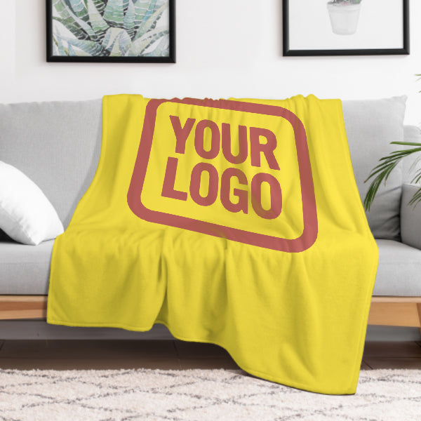 Custom Pale Yellow Copper Rose Blanket
