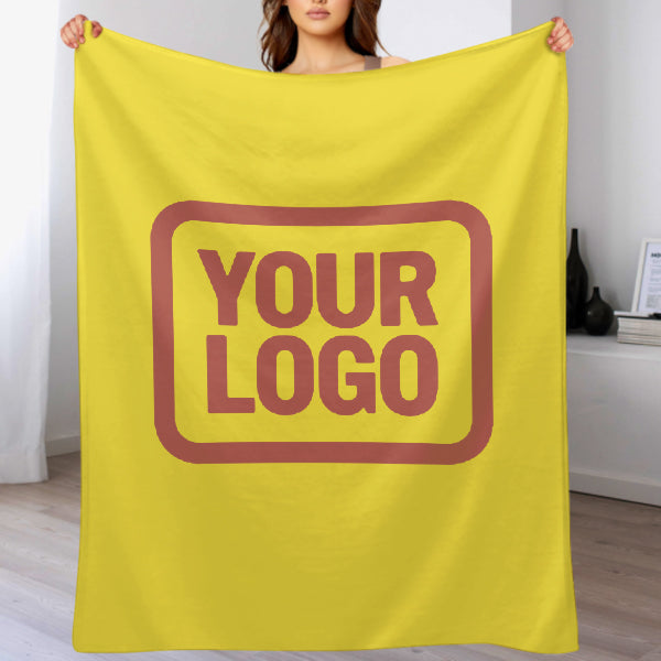 Custom Pale Yellow Copper Rose Blanket