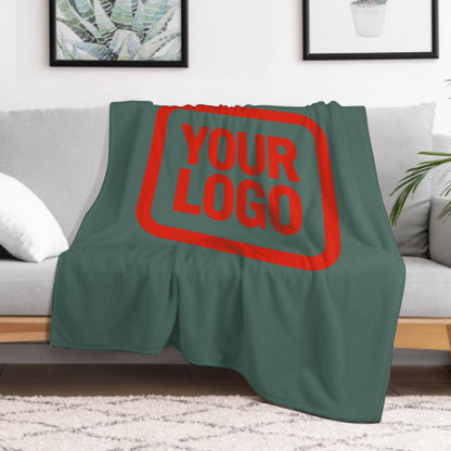 Custom Teal Orange-Red Blanket