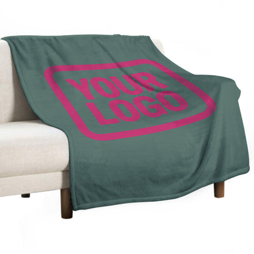 Custom Teal Pink Blanket