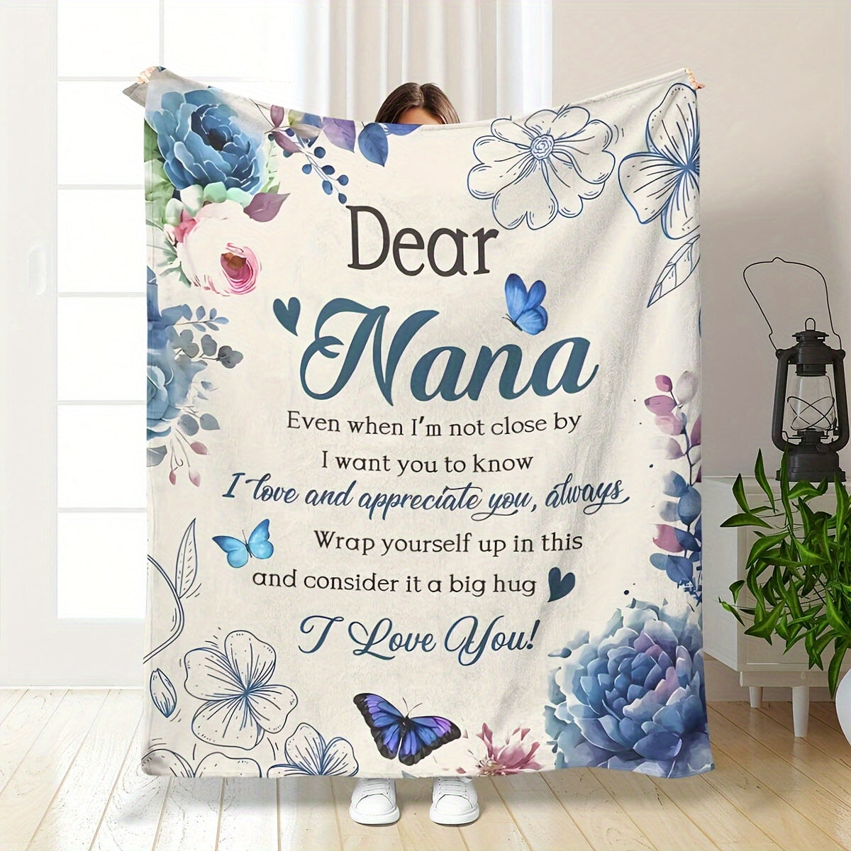 Blanket for Nana Gifts - Dear Nana Even when I’m not close by I want you to know I love and appreciate you, always,” From Family, Birthday, Christmas, Everyday Encouragement, Inspirational
