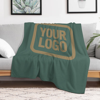 Custom Teal Light Khaki Blanket