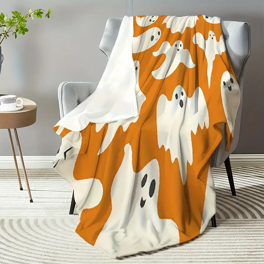Halloween Blanket Gifts for Son Blanket, "Boo!", From Parents, Christmas, Birthday, Holiday, Everyday Encouragement, Fun Halloween